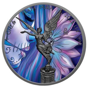 1 oz Silber Libertad 2022 – Lotusblume, Art Color Collection
