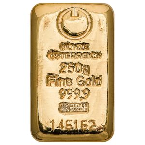 250g Goldbarren Münze Österreich