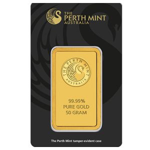 50g Goldbarren Perth Mint