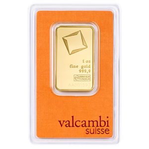 1 oz Goldbarren Valcambi