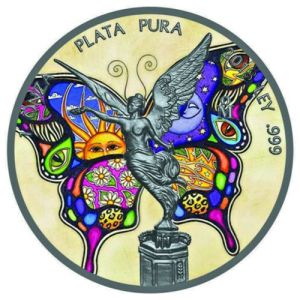 1 oz Silber Libertad 2018 – Schmetterling, Art Color Collection