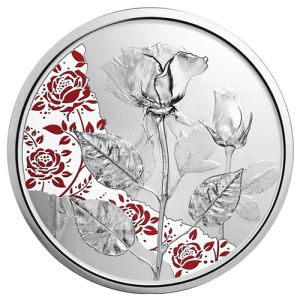 1/2 oz Silber Die Rose, Serie Mit der Sprache der Blumen 2021