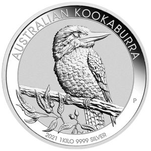 1 kg Silbermünze Kookaburra 2021 
