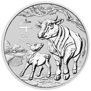 1 kg Silbermünze Ochse 2021, Lunar Serie III 