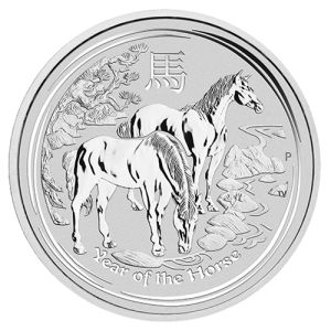 1 kg Silbermünze Pferd 2014, Lunar Serie II 