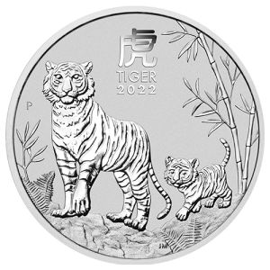 5 oz Silbermünze Tiger 2022, Lunar Serie III