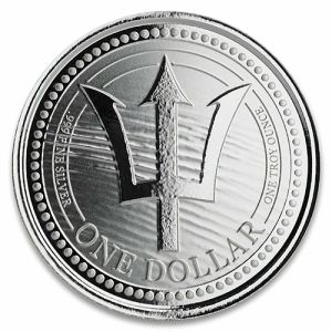 1 oz Silbermünze Barbados Dreizack 2020 
