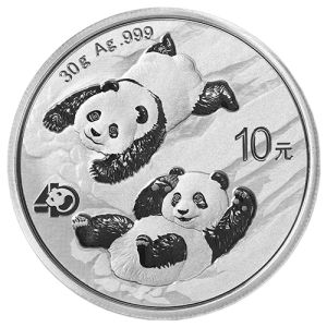 30g Silbermünze China Panda 2022