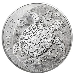 2 oz Silbermünze Niue Schildkröte 2015
