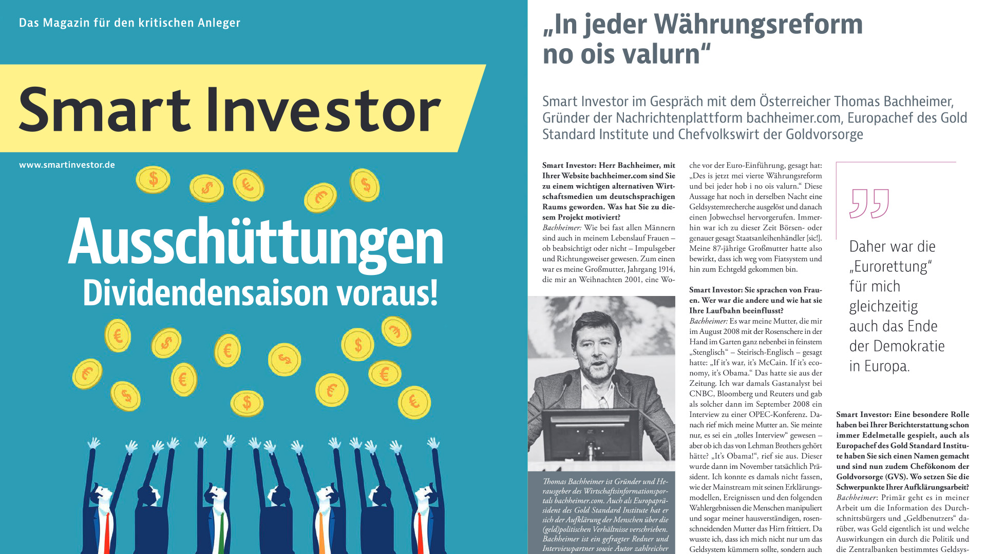 Smart Investor Interview Goldvorsorge Bachheimer